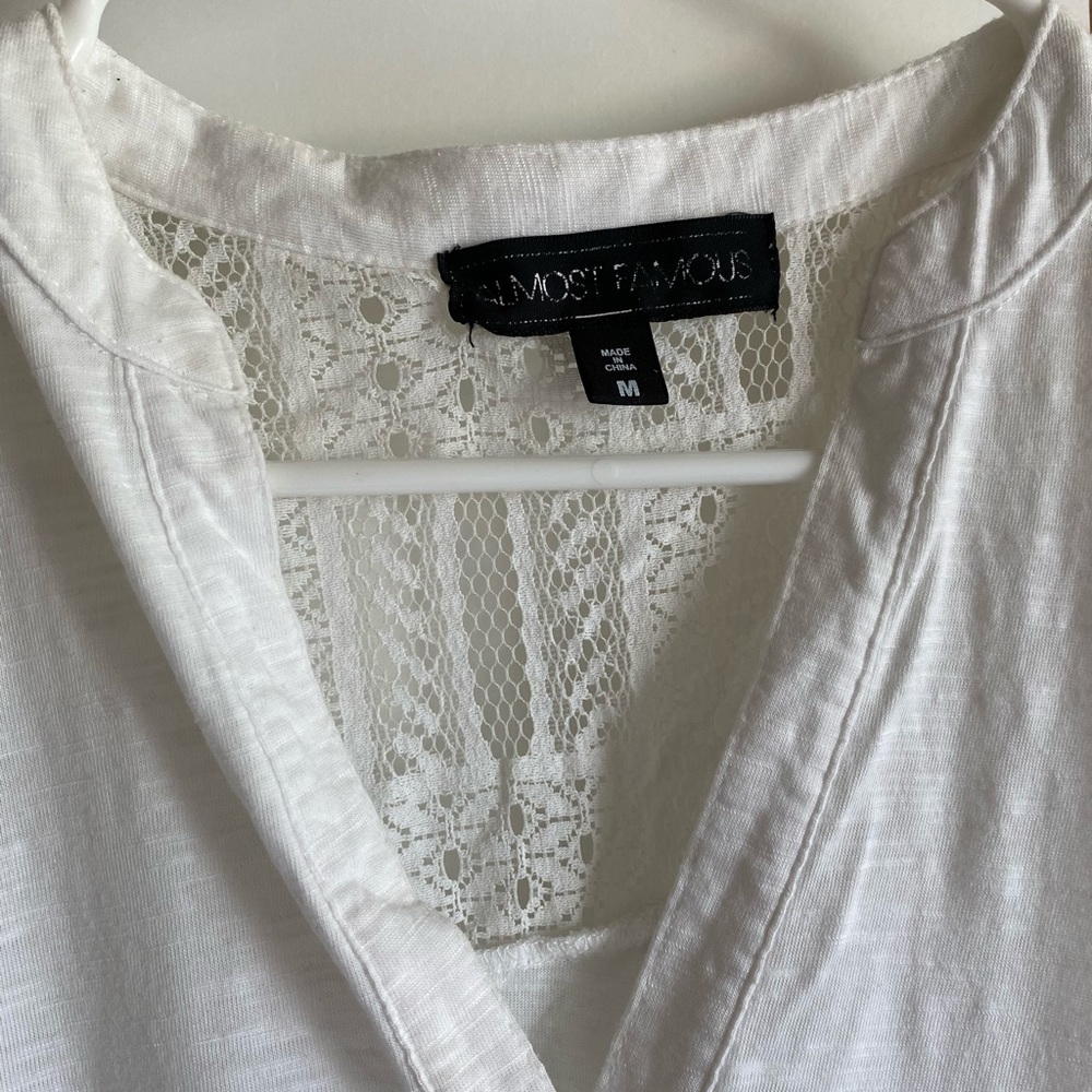 Lacy white top